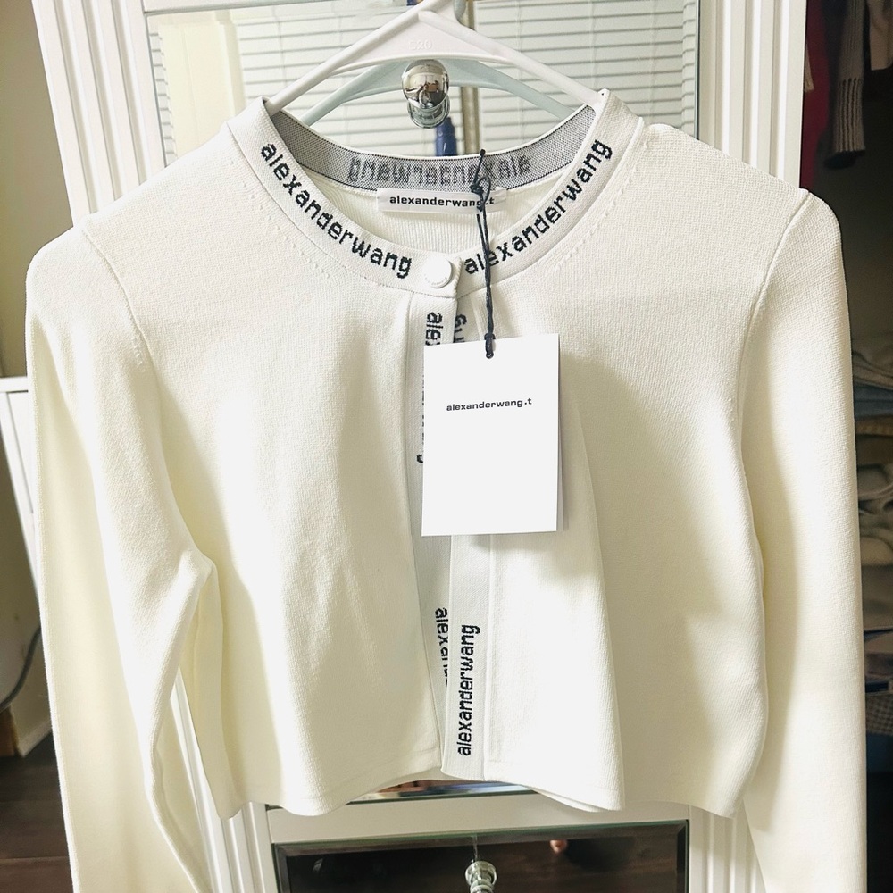 Alexanderwang cropped bodycon cardigan